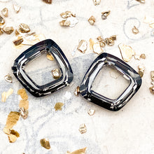 Load image into Gallery viewer, Doorbuster - 14mm Dorado Premium Austrian Crystal Cosmic Square Pair
