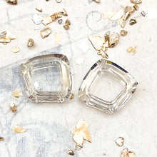 Load image into Gallery viewer, Doorbuster - 14mm Silver Shade Premium Austrian Crystal Cosmic Square Pair
