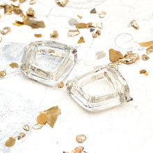 Load image into Gallery viewer, Doorbuster - 14mm Silver Shade Premium Austrian Crystal Cosmic Square Pair
