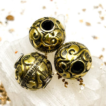 Load image into Gallery viewer, Fancy Round Nepal Focal Bead
