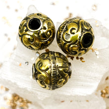 Load image into Gallery viewer, Fancy Round Nepal Focal Bead
