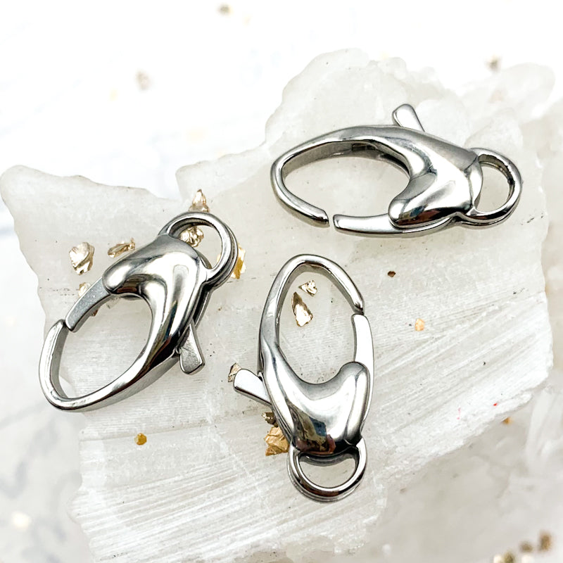 Stainless Steel Oval Lobster Clasp