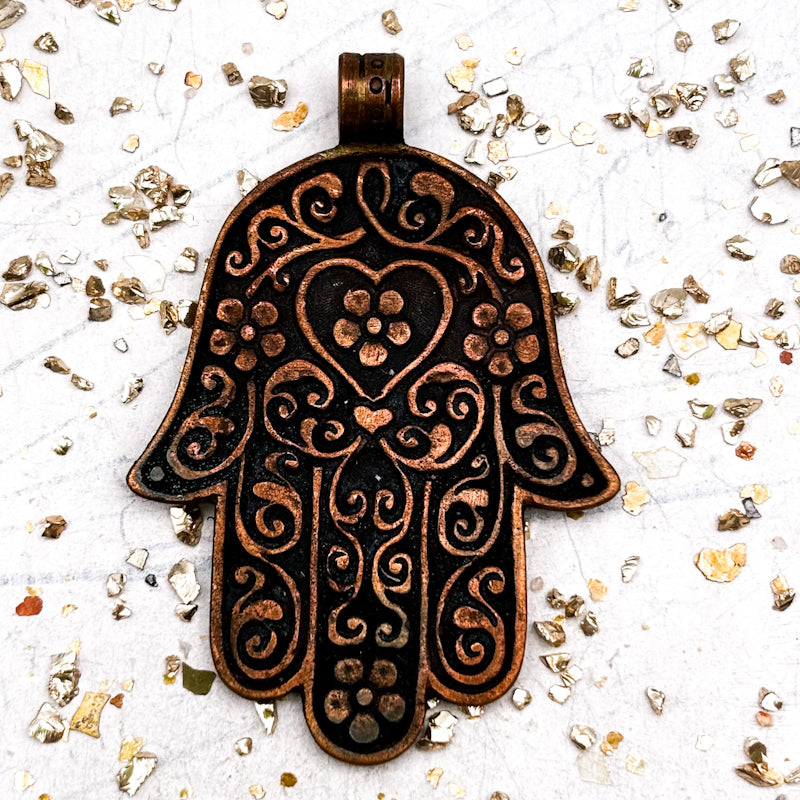 Hamsa Hand Nepal Pendant