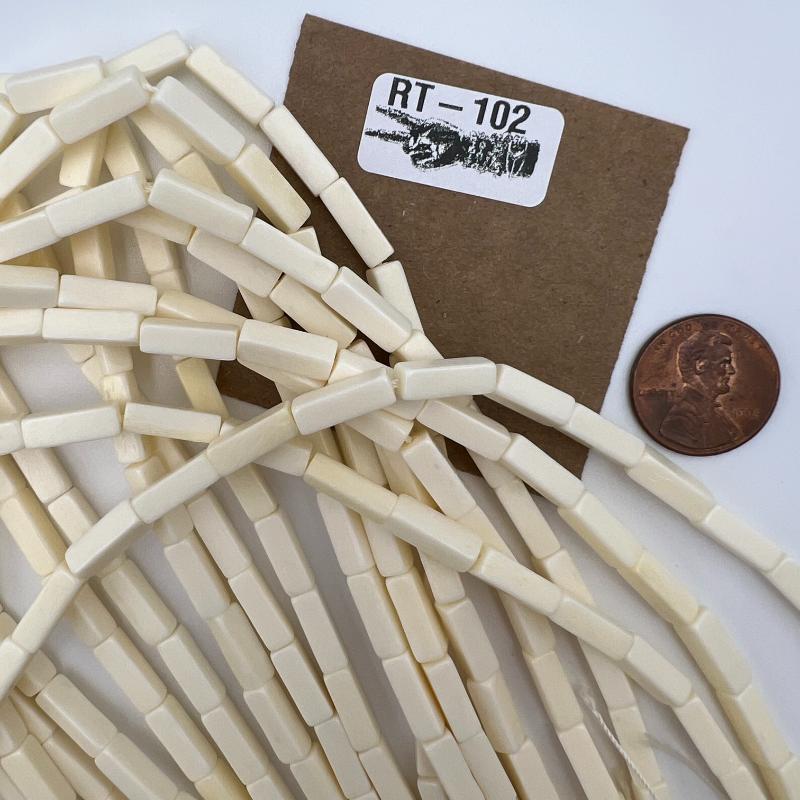 Buffalo Bone Tube Vintage Bead Strand - Road Trip Find