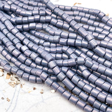 Load image into Gallery viewer, Discontinued! - 6/0 Purple Luster Bugle Bead Strand
