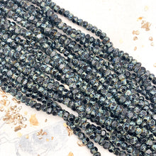 Load image into Gallery viewer, 6/0 Black with Picasso Seed Bead Strand
