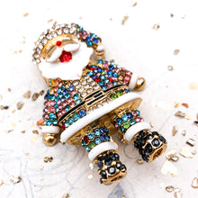 Load image into Gallery viewer, Glamorous Old Saint Nick Rhinestone Santa Pendant
