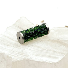 Load image into Gallery viewer, Day 24 - Canes Angel Bead Emerald Premium Austrian Crystal Fine Rocks Tube Bead
