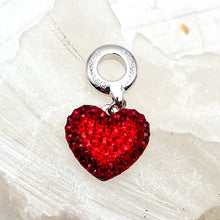 Load image into Gallery viewer, Discontinued - Red Hot Love Premium Austrian Crystal Heart Charm
