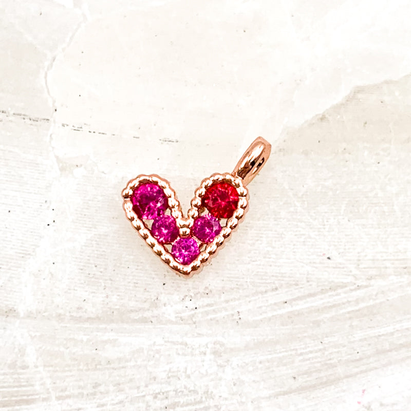 Rose Gold Plated Sweet Heart Charm