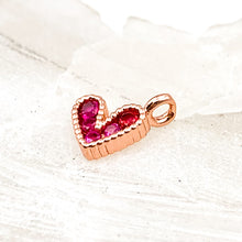 Load image into Gallery viewer, Rose Gold Plated Sweet Heart Charm
