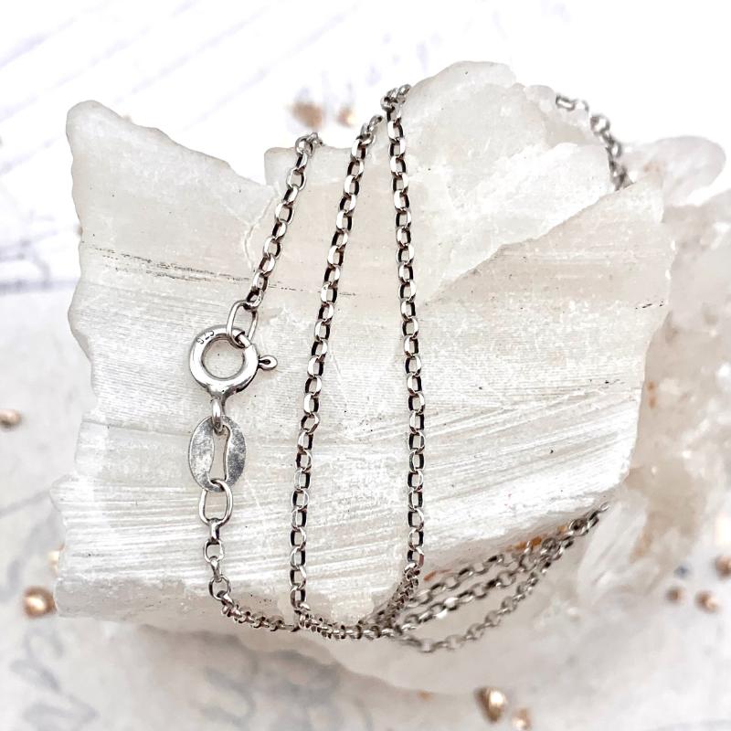 Pre-Order Delicate Round Faceted Cable Sterling Silver Chain