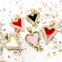 Load image into Gallery viewer, Last Call - Sparkling Heart Charm
