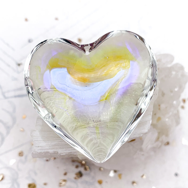 AB Glass Heart Pendant