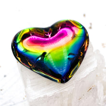 Load image into Gallery viewer, Rainbow Glass Heart Pendant
