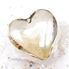 Load image into Gallery viewer, Beige Glass Heart Pendant
