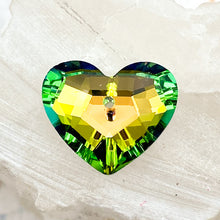 Load image into Gallery viewer, Love Bug Crystal Heart Charm

