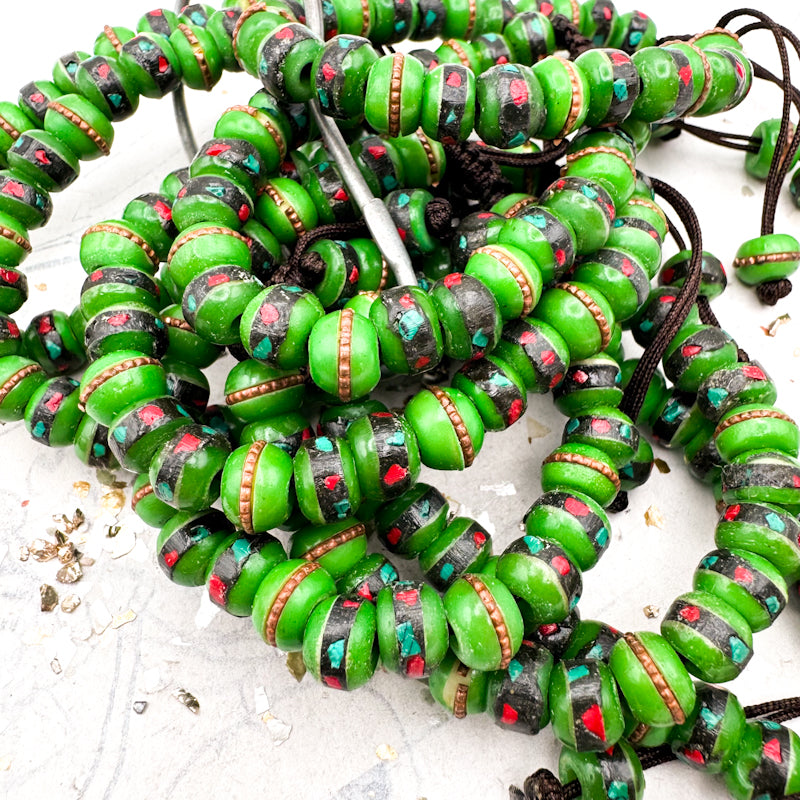 Green Mala Nepal Bracelet