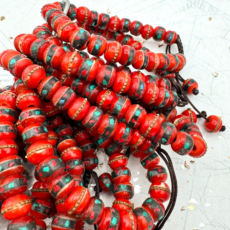 Red Mala Nepal Bracelet