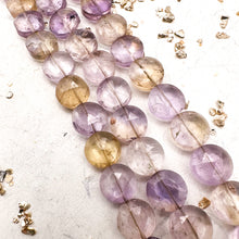 Load image into Gallery viewer, Ametrine Faceted Round Gemstone Bead Strand
