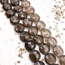 Load image into Gallery viewer, Smoky Quartz Faceted Round Gemstone Bead Strand
