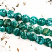 Load image into Gallery viewer, Russian Amazonite Faceted Round Gemstone Bead Strand
