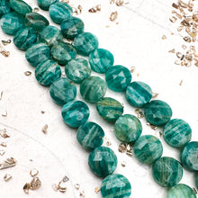 Load image into Gallery viewer, Russian Amazonite Faceted Round Gemstone Bead Strand
