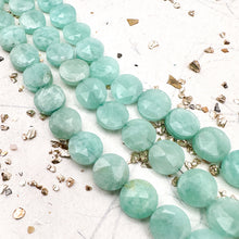 Load image into Gallery viewer, Amazonite Faceted Round Gemstone Bead Strand
