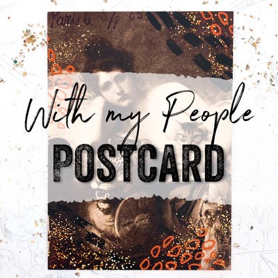 With My People Postcard