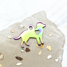 Load image into Gallery viewer, Rainbow Puppy Love Dog Charm
