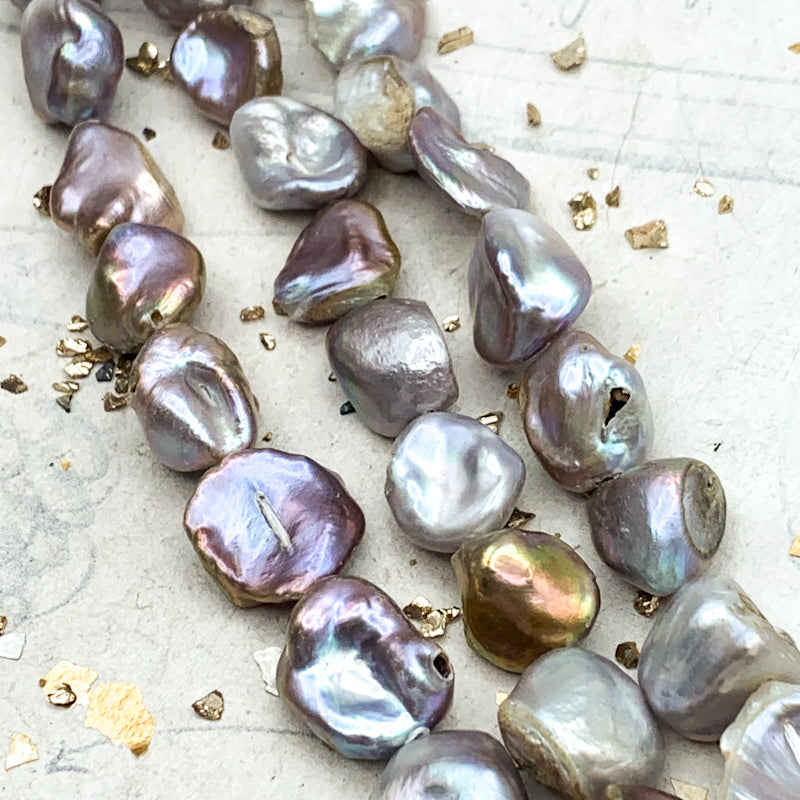 Larger Rustic Pearl Bead Strand - Tucson Find