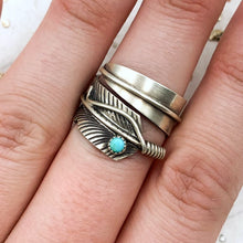 Load image into Gallery viewer, Adjustable Feather Ring - Tucson Find
