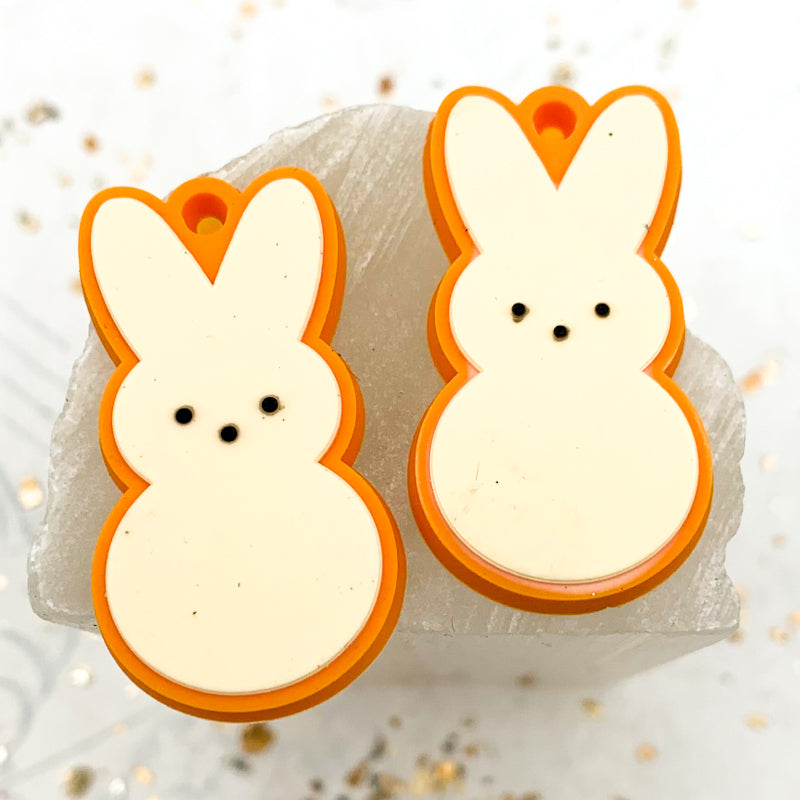 Orange Cream Peep Bunny Pair