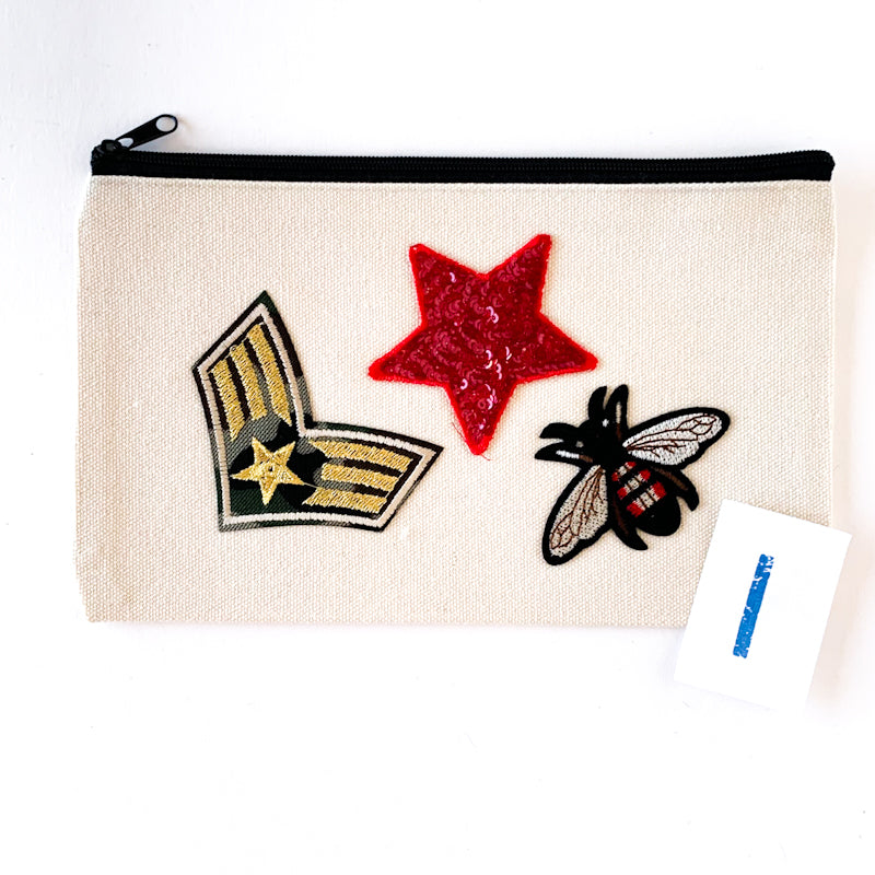 I - Gigi's Canvas Zipper Pouch