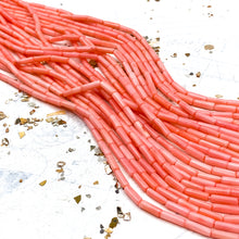 Load image into Gallery viewer, Candie&#39;s &quot;Pink Coral&quot; Tube Bead Strand - Tucson Find

