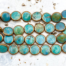 Load image into Gallery viewer, Round Turquoise Coin Pair
