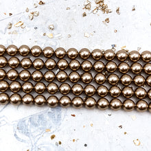 Load image into Gallery viewer, Pre-Order 6mm Bronze Premium Austrian Crystal Pearl Strand
