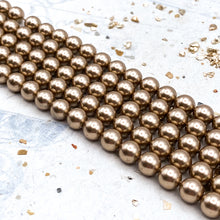 Load image into Gallery viewer, Pre-Order 6mm Bronze Premium Austrian Crystal Pearl Strand
