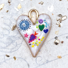 Load image into Gallery viewer, Pre-Order All Seeing Eye Graffiti Heart Pendant
