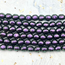 Load image into Gallery viewer, 8mm Iridescent Purple Premium Austrian Crystal Pearl Strand
