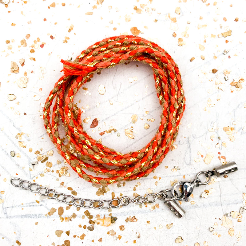 Embers Braided Cord Necklace Kit - Paris Find!