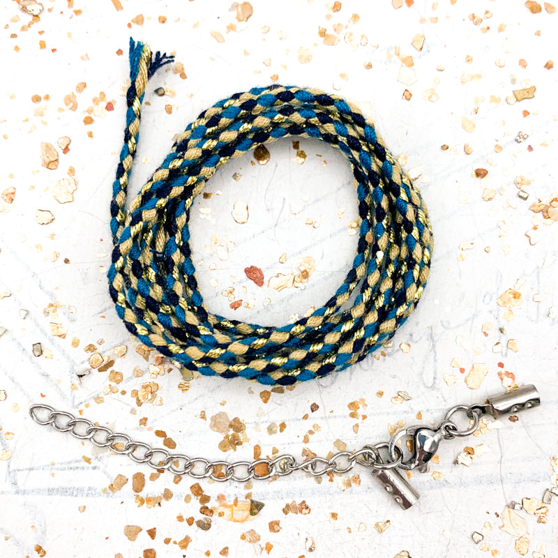Sea Breeze Braided Cord Necklace Kit - Paris Find!