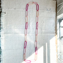 Load image into Gallery viewer, Bright Pinks Chain Necklace - Paris Find!
