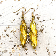 Load image into Gallery viewer, Bone and Brass African Earrings

