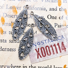 Load image into Gallery viewer, Sterling Silver Feather Charm - Tucson Find
