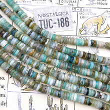 Load image into Gallery viewer, Amazonite Heishi Gemstone Bead Strand - Tucson Find
