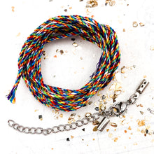 Load image into Gallery viewer, Rainbow in the Sky 1.2mm Braided Cord Necklace Kit - Paris Find!
