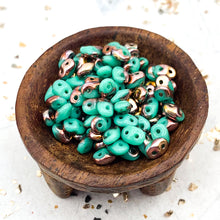 Load image into Gallery viewer, Apollo Turquoise Superduo 2-Hole Seed Bead Tube
