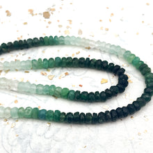 Load image into Gallery viewer, Shaded Emeralds Gemstone Bead Strand
