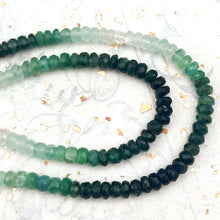 Load image into Gallery viewer, Shaded Emeralds Gemstone Bead Strand
